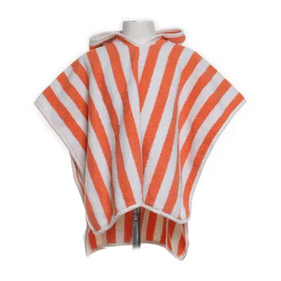 Badcape (Orange, Vit) från Hans Natur Bomull
