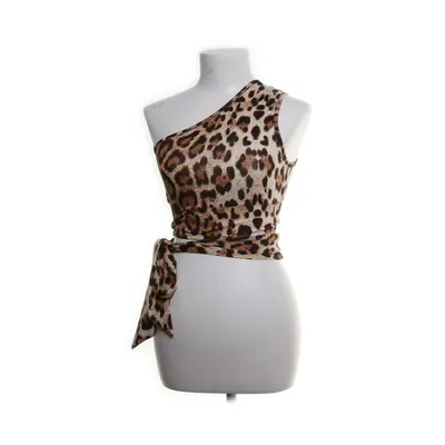 Haltertop (Beige, Bruin) van Shein Polyester