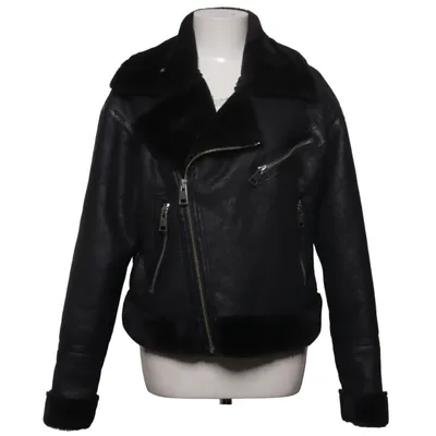 Veste en peau de mouton retournée (Noir) de Istay Polyester