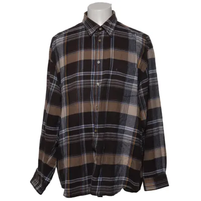 Flanellen overhemd (Bruin, Beige, Blauw) van Lerros Katoen