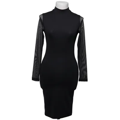 Jurk met col (Zwart) van Venus Elastaan, Polyester