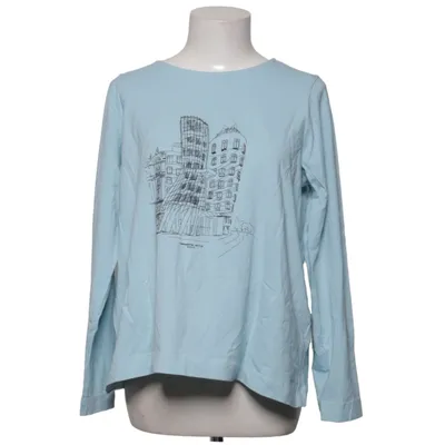 Lange mouwen shirt (Blauw) van Carry Katoen, Elastaan