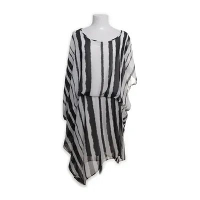 Blus (Svart, Vit) från Ellos Plus Collection Elastan, Polyester, Viskos