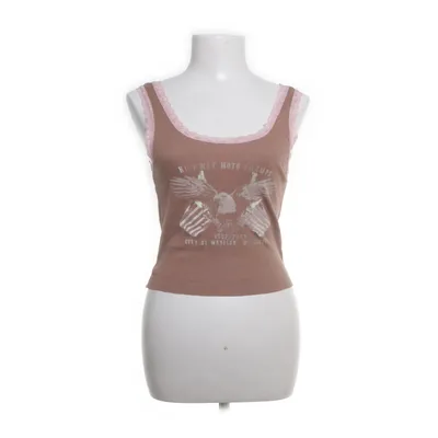 Crop top (Beige, Meerkleurig) van Urban Outfitters