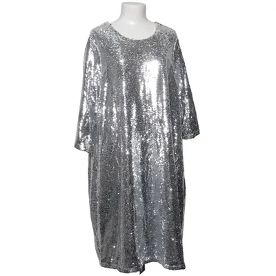Cocktailjurk (Zilver) van Plus Polyester