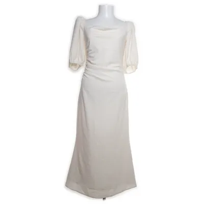 Långklänning (Vit) från Adoore Elastan, Återvunnen polyester