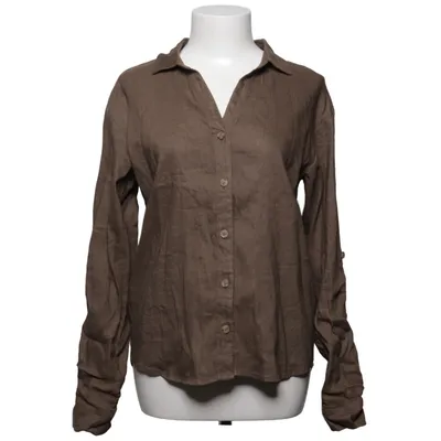 Skjorta (Brun) från Pulz Jeans Elastan, Linne, Viskos