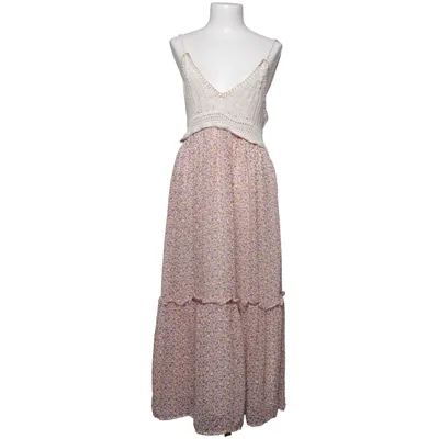 Maxikjole (Hvid, Flerfarvet) fra Zara Polyester, Bomuld