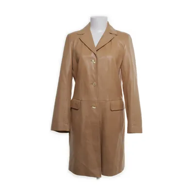 Læderfrakke (Beige) fra Gerard Darel Læder, Acetat