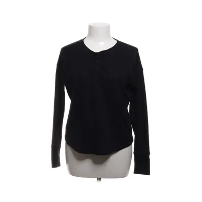 Henley shirt (Zwart) van Weekday Katoen, Polyester
