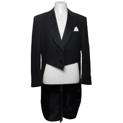 Veste queue de pie (Noir) de Royal Black Élasthane, Polyester, Laine