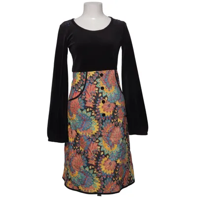 Klänning (Svart, Flerfärgad) från Margot Bomull, Elastan, Polyester