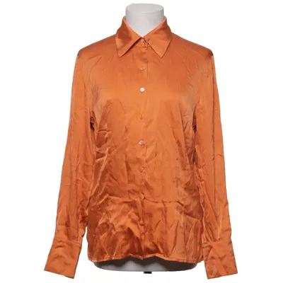 Skjorte (Orange) fra Talbots Elastan, Silke
