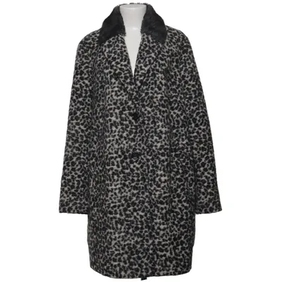 Frakke (Sort, Hvid) fra Amber & June Acetat, Akryl, Mohair, Polyester, Uld