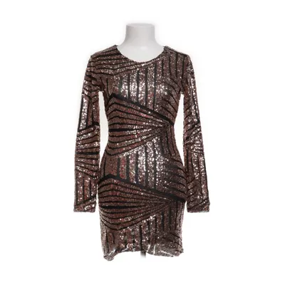 Robe de cocktail (Noir, Or, Multicolore) de Zara Élasthane, Polyamide