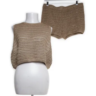 Set (Brun) från H&M Metallfiber, Viskos