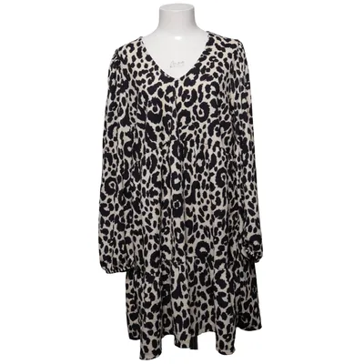 Jurk (Beige, Zwart) van Primark Elastaan, Polyester