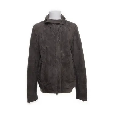 Läderjacka (Beige, Grå) från JSFN Polyester, Skinn
