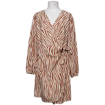Wikkeljurk (Bruin, Wit) van Shein Curve Polyester
