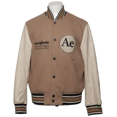 Collegejacka (Beige, Flerfärgad) från H&M Man Polyester, Ull