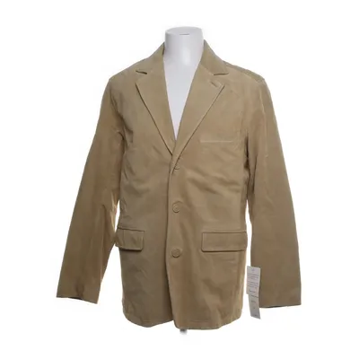 Läderkavaj (Gul) från Alvaro by Hollies Skinn, Mocka, Polyester