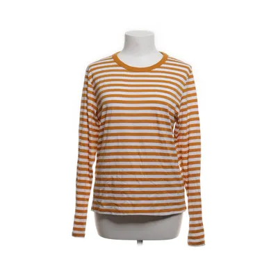 Långärmad t-shirt (Gul, Vit) från Monki Bomull, Modal