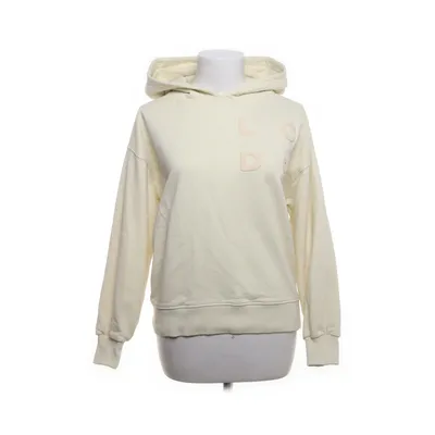 Capuchon sweater (Wit, Geel) van Les Coyotes de Paris Organisch katoen, Gerecycled katoen