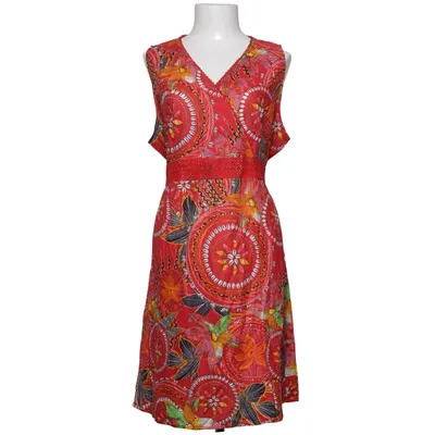 Klänning (Röd, Flerfärgad) från Coline Bomull