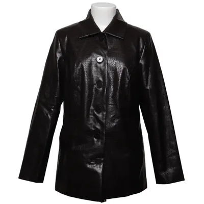 Veste (Noir) de Alfredo Pauly Coton, Polyester, Polyuréthane, Viscose