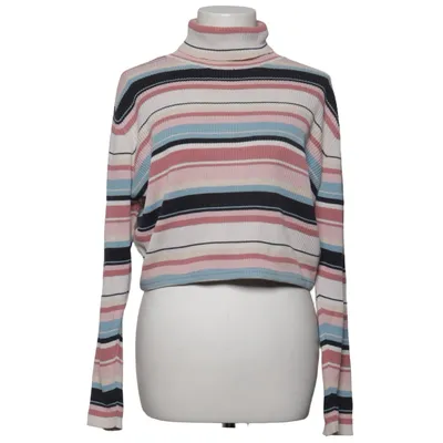 Rollkragenpullover (Pink, Blau, Weiß) von Karen Scott