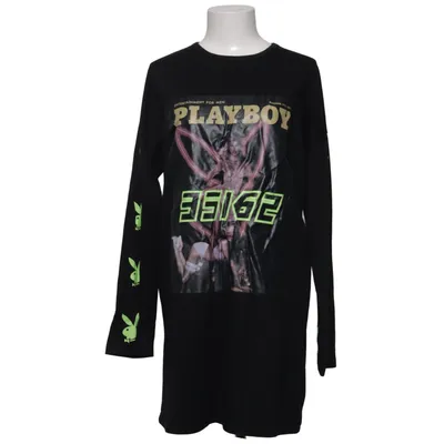 Långärmad t-shirt (Svart) från Playboy x Missguided Bomull, Elastan, Polyester