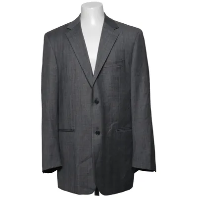 Blazer (Gray) from Andrew Fezza Polyester, Wool