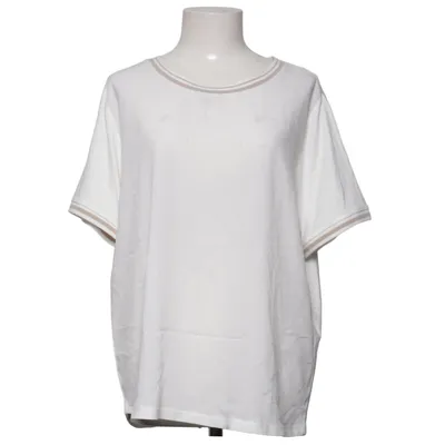 T-shirt (Blanc, Beige) de More & More Élasthane, Polyester, Viscose