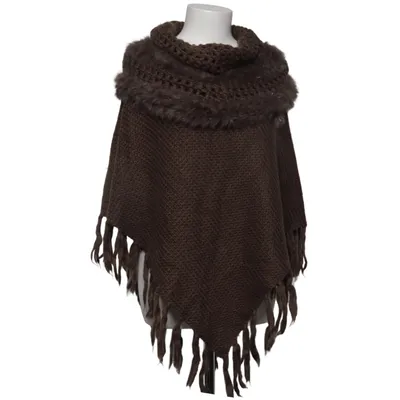 Poncho (Brun) fra Preziosa Akryl