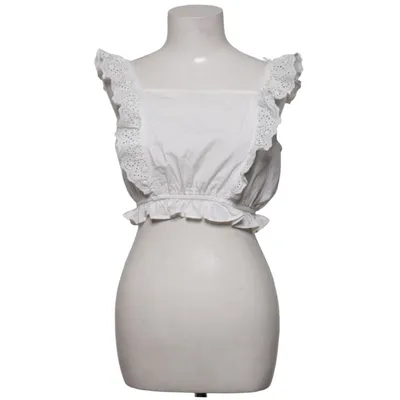 Crop top (Wit) van Chiquelle Katoen