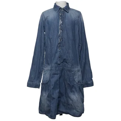 Denim jurk (Blauw) van Benetton Jeans Katoen