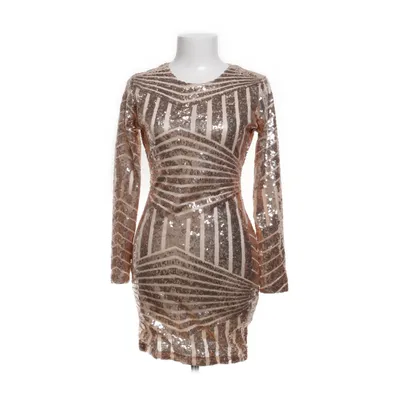 Cocktailklänning (Guldfärgad) Elastan, Polyester