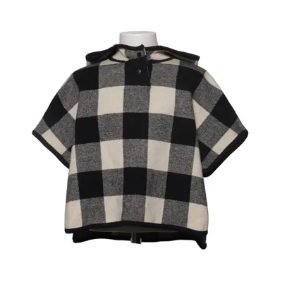 Poncho (Black, White) from Zara Knitwear