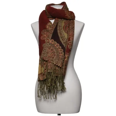 Shawl (Red, Gold, Multicolored) from Pashmina Silk