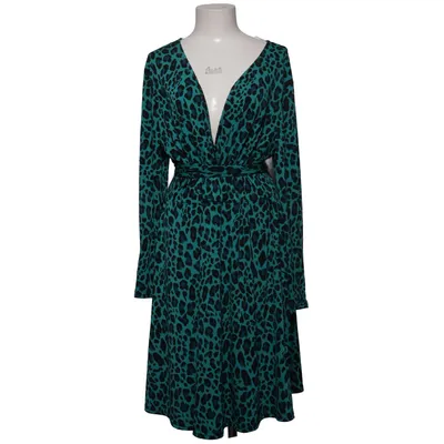 Wickelkleid (Grün, Blau, Schwarz) von Fransa