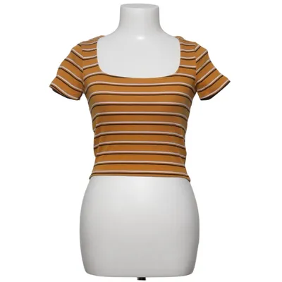 Crop top (Orange, Multicolored) from Divided by H&M Cotton, Elastane