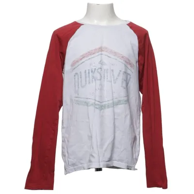 Maillot de baseball (Blanc, Rouge) de Quiksilver Coton