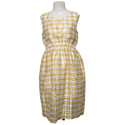 Dress (Yellow, White) from Naja Lauf Polyester