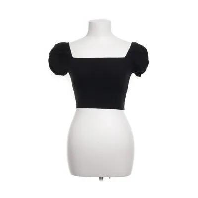 Crop top (Noir) de LA Hearts Lin, Polyester, Viscose