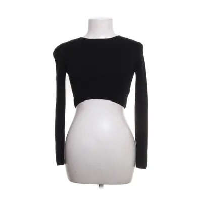 Crop top (Black) from Topshop Viscose, Wool