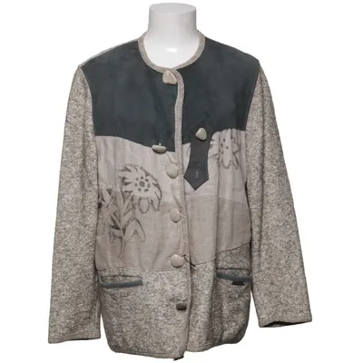 Cardigan (Grå, Beige, Flerfarvet) fra Sigi Scheiber Bomuld, Silke, Uld