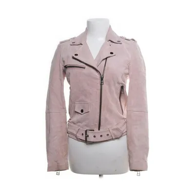 Læderjakke (Pink) fra Review Læder, Polyester