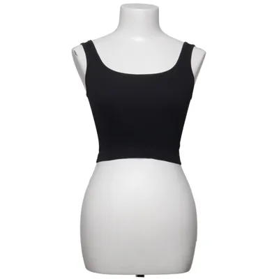 Crop top (Black) from Oqq Elastane, Polyamide