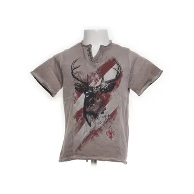 T-shirt (Grå, Rød) fra HangOwear Bomuld