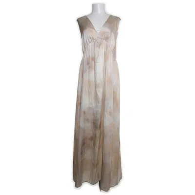 Maxi jurk (Beige, Meerkleurig) van H&M Modern Classic Polyester